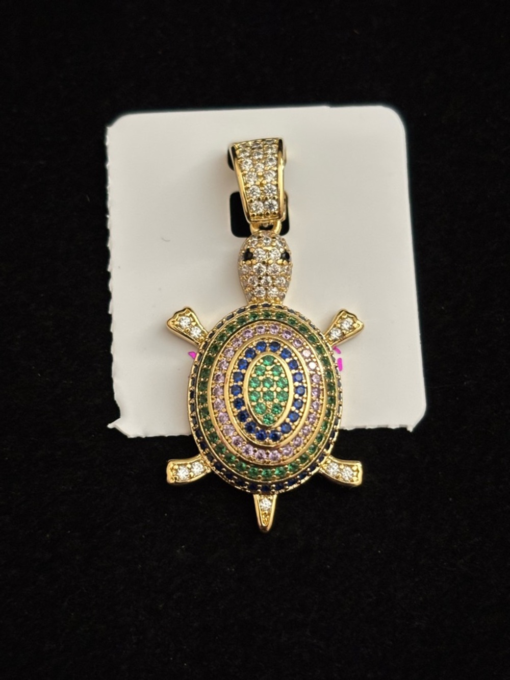 14K Gold Plated turtle Pendant